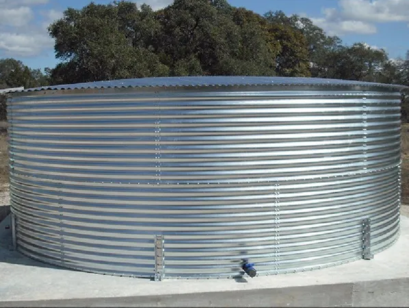 corrugated metal water storage tanks