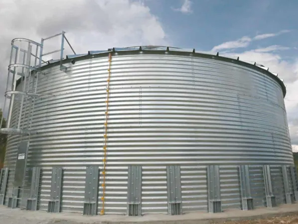 corrugated water storage tanks